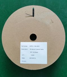 Κίνα RF 1.32 διπλό μικροσκοπικό ομοαξονικό καλώδιο πλεξουδών με τον ασημένιο καλυμμένο αγωγό καλωδίων χαλκού προμηθευτής
